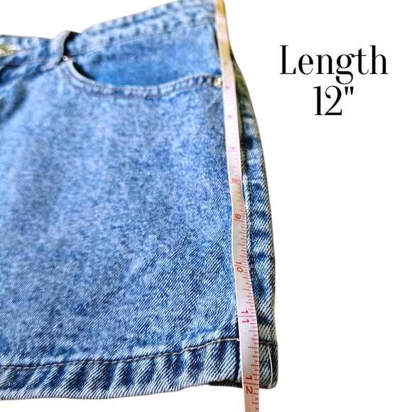 LOVE SOHO Bow Back Denim Mini Skirt Built-In Shorts Size 9 | Y2K Coquette Kawaii - Picture 11 of 11